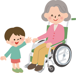 Wheelchair woman