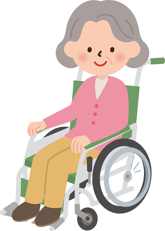Wheelchair woman