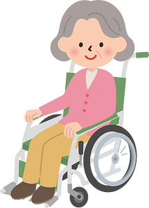 Wheelchair woman