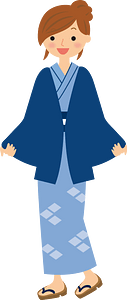 Woman in yukata