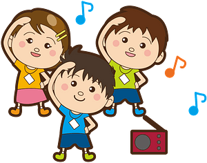 Children exercising