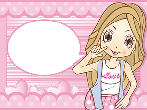 Woman speech bubble