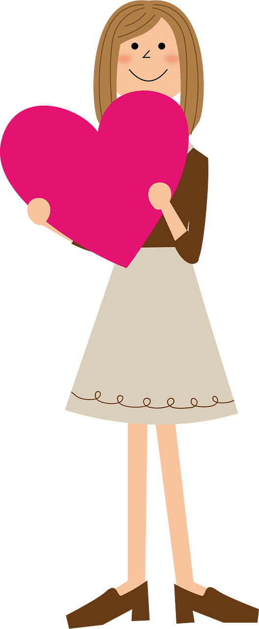 Woman with heart