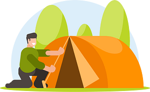 Tent assembling
