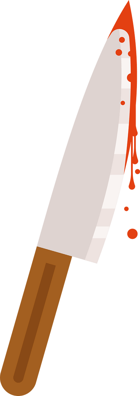 Bloody knife