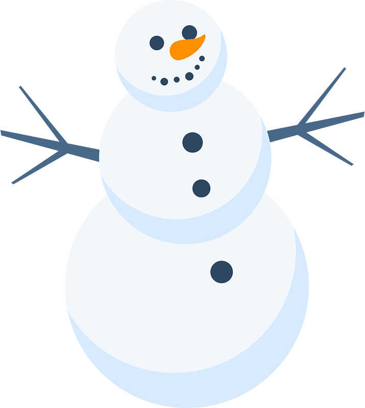 Happy Snowman Free Vector Clipart Images On Creazilla Com