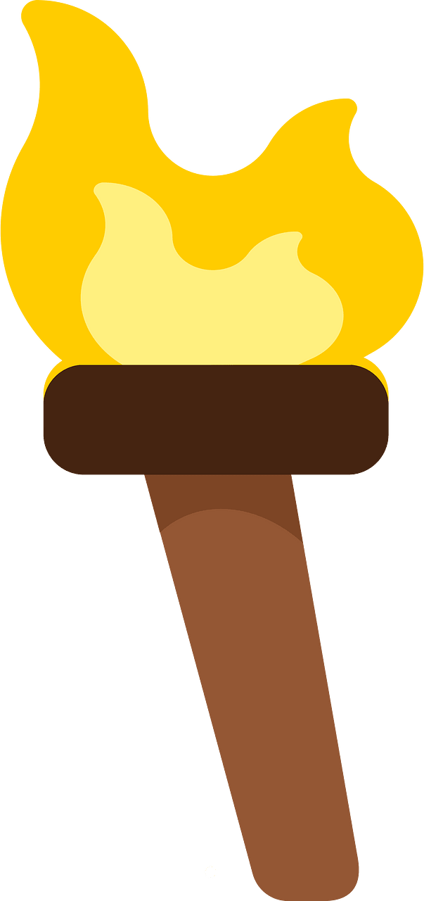 Holding torch