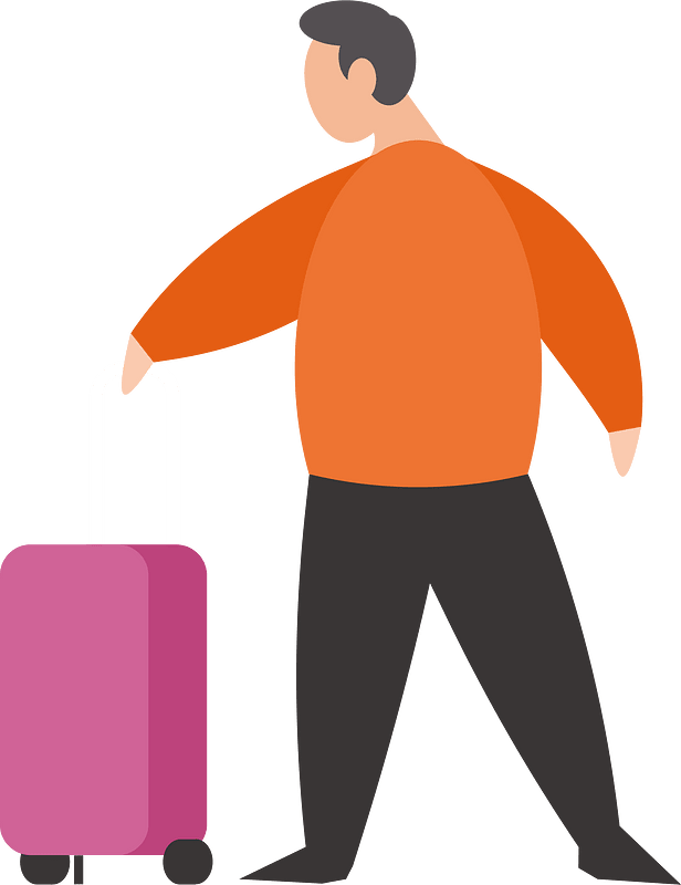 Man with suitcase