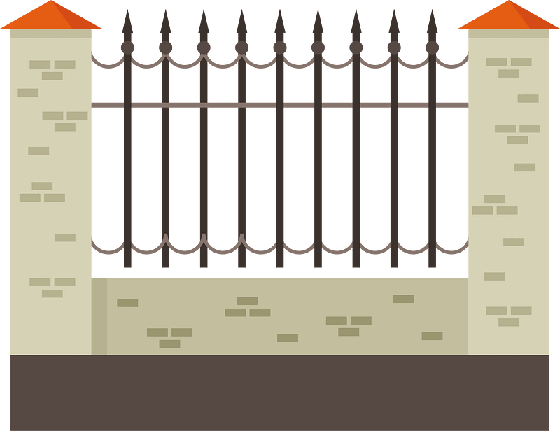 Metal fence property