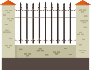 Metal fence property