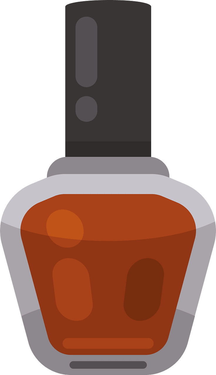 Nail polish color brown