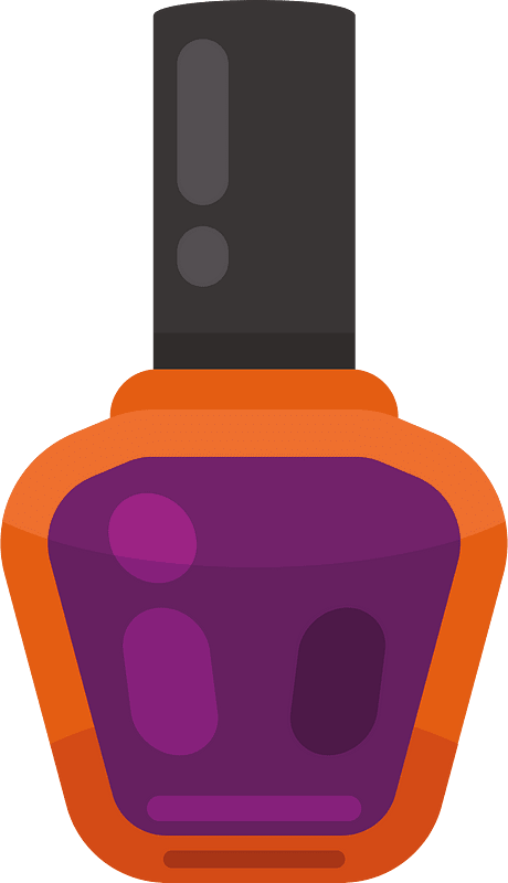 Nail polish color violet