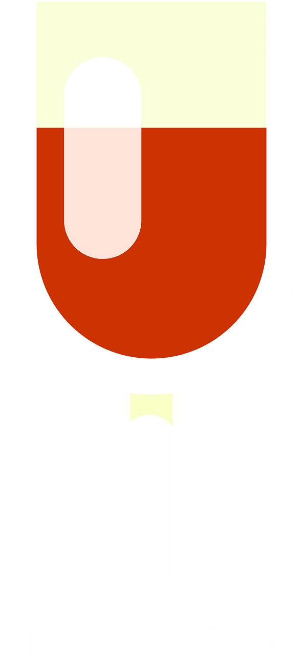 Red wine glasse