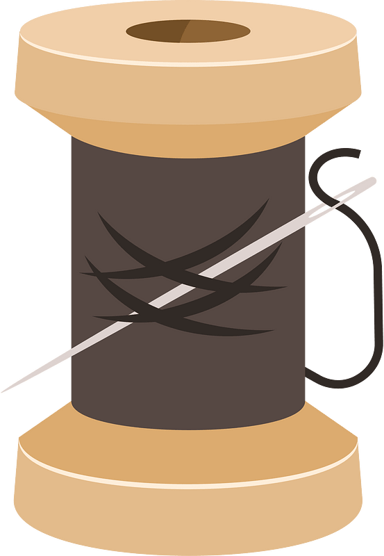 Reel black threads