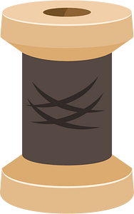 Reel black threads