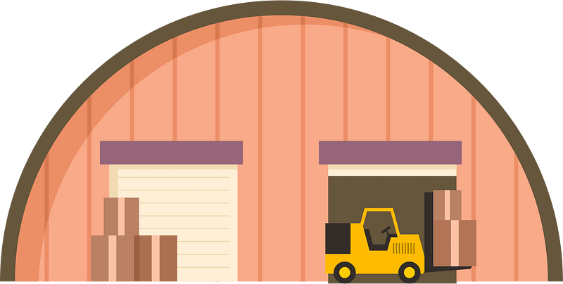 Semicircular warehouse