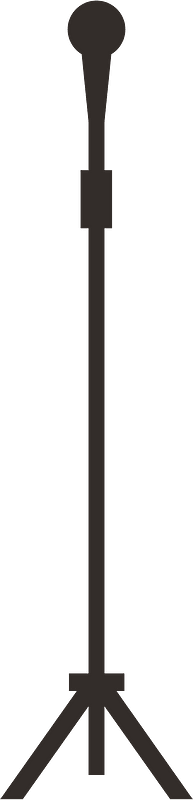 Stand with microphone
