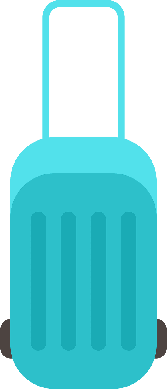 Suitcase on wheels