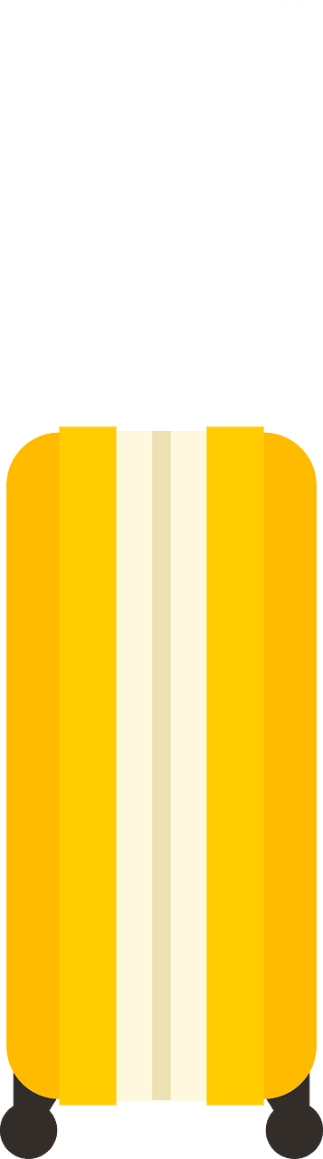 Suitcase on wheels