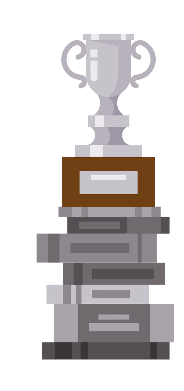 Trophy book silver