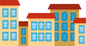 Village buildings