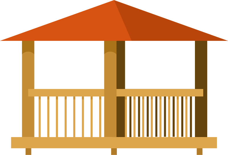 Wooden pavillion