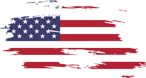 American flag brushes illustrator