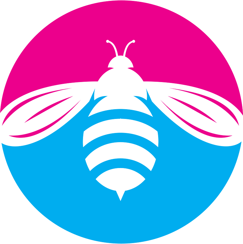 Bee color logo