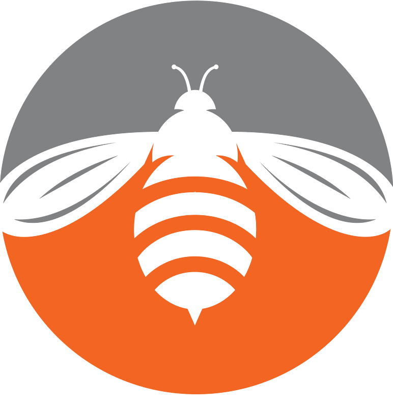 Bee color logo