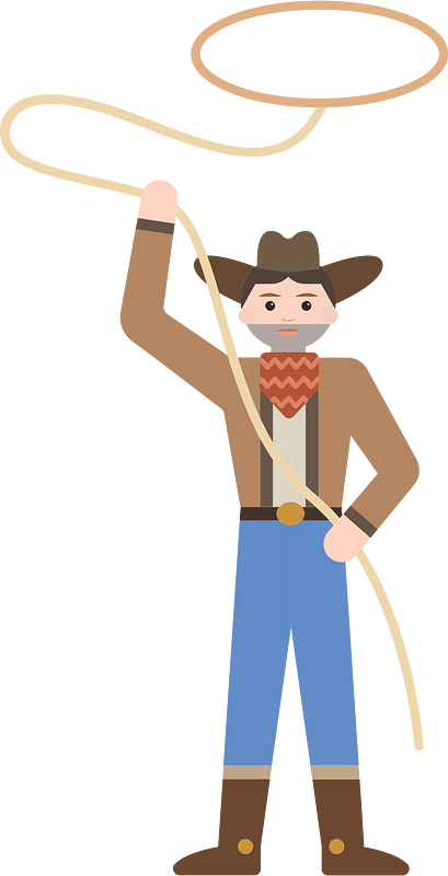 Cowboy with lasso