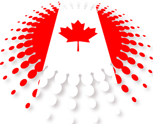 Canada halftone flag