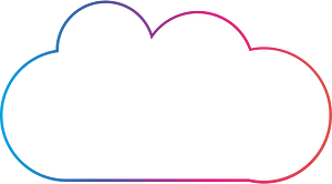 Clouds logo outline