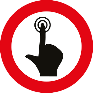 Do not touch screen