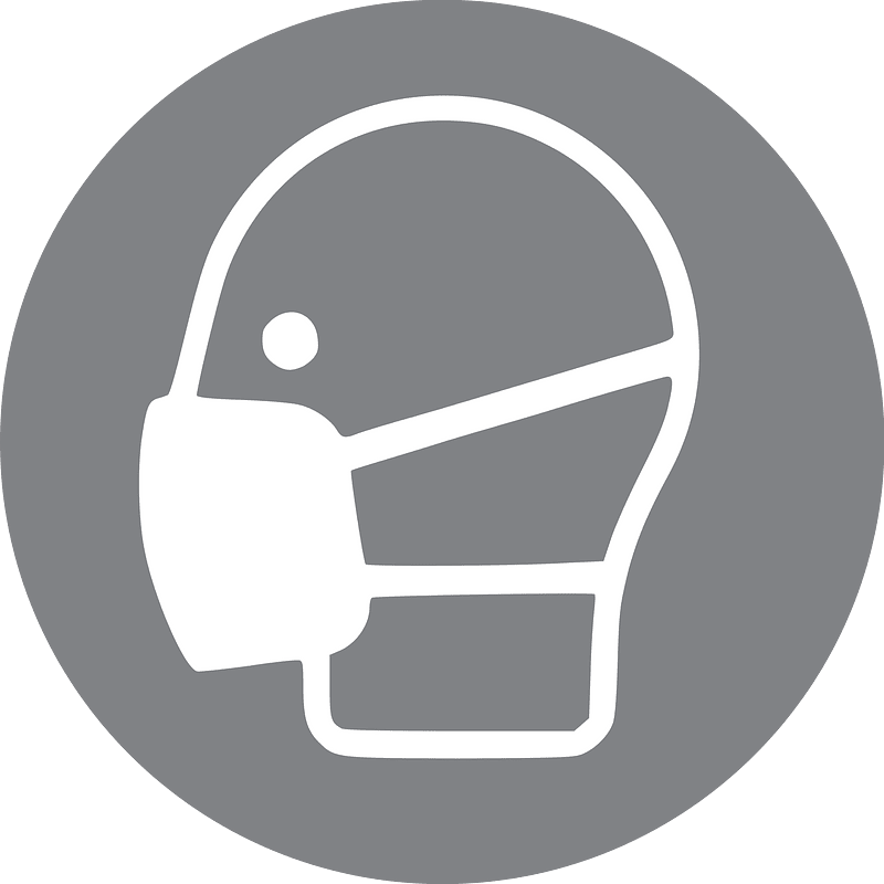 Face mask signs color