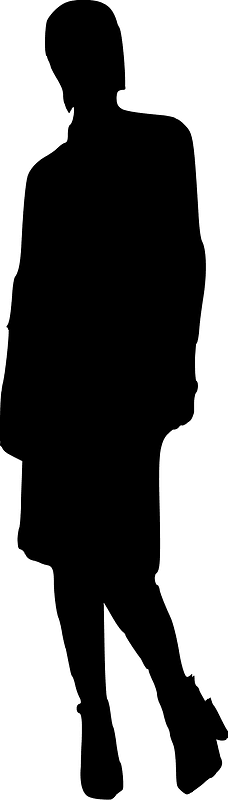 Female silhouettes set