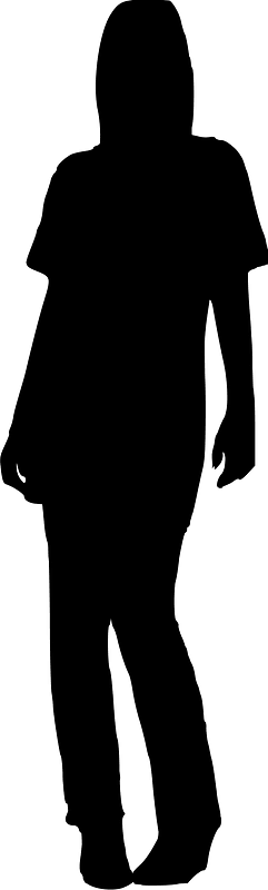 Female silhouettes set