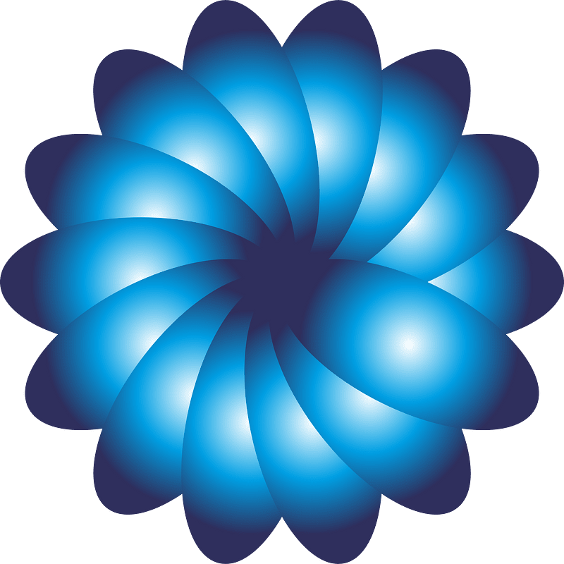 Flowers blue orange