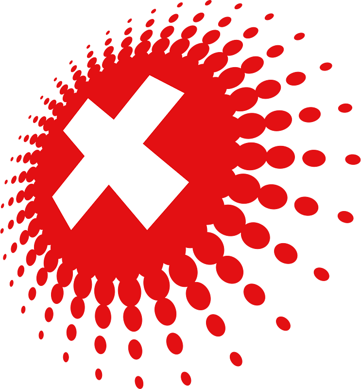 Halftone flag swiss pack
