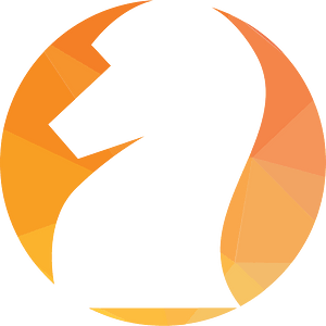 Logo silhouette knight chess
