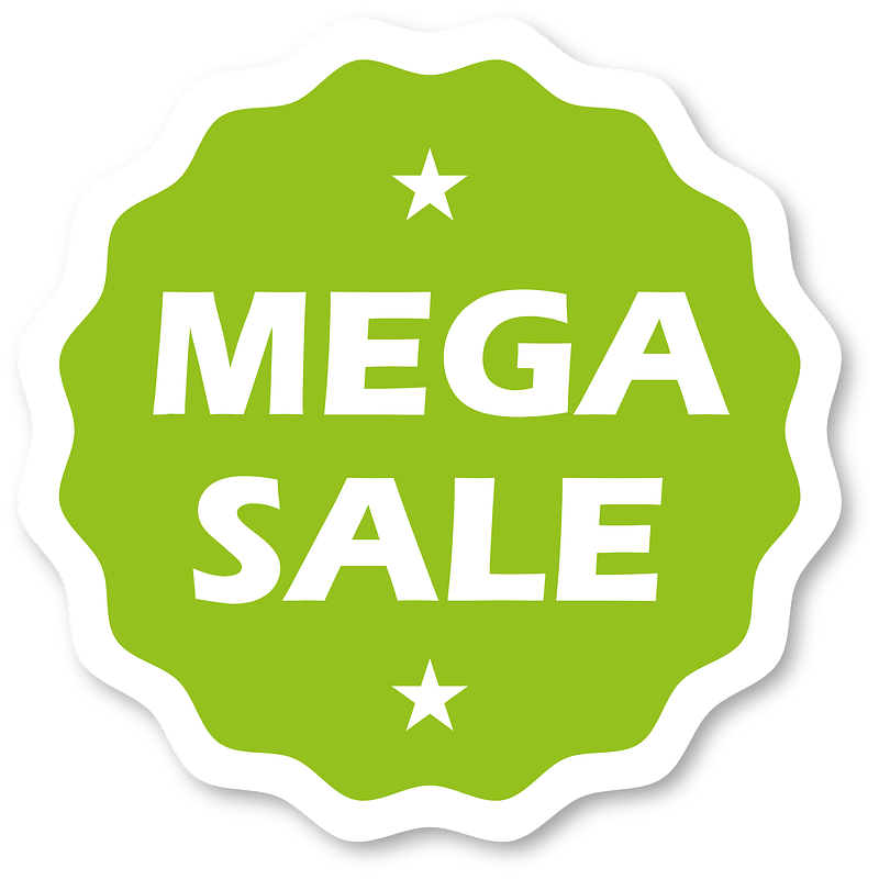 Mega sale stickers