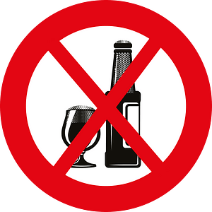 No alcoholic drinks