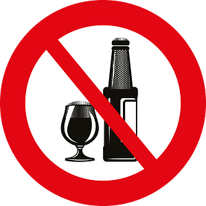 No alcoholic drinks