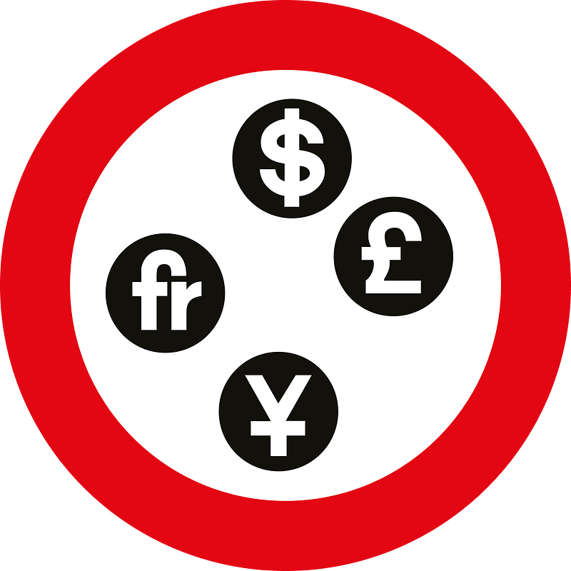 No foreign currency