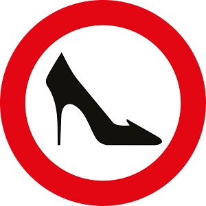 No high heels