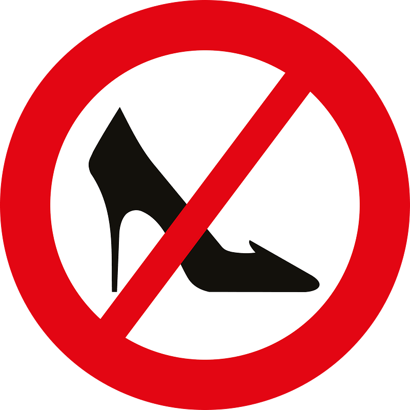 No high heels