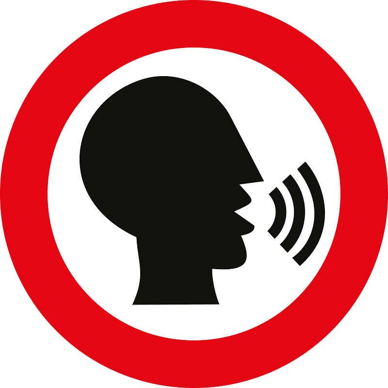 No talking signs