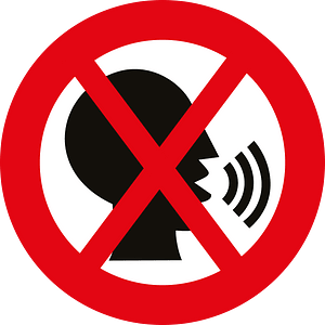 No talking signs