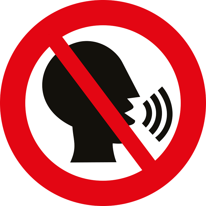 No talking signs