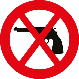 No weapon sign