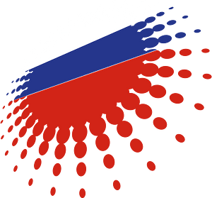 Russia halftone flags
